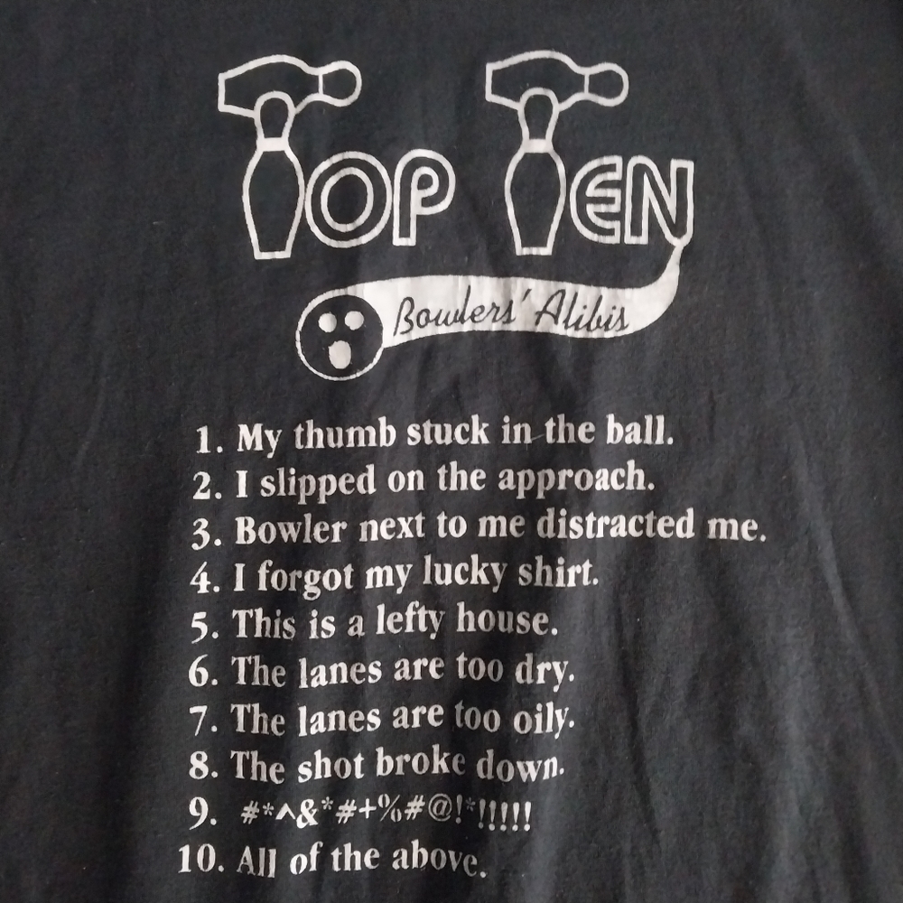 Vintage 1980s Single Stitch Bowling Tshirt